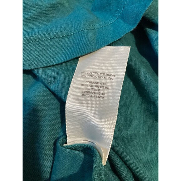 Babaton Teal Blue Modal Blend Short Sleeve Shirt XS - Picture 5 of 5